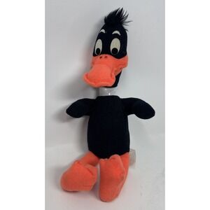 VTG Daffy Duck  1971 Warner Brothers 13 inch Plush Mighty Star Looney Tunes Read